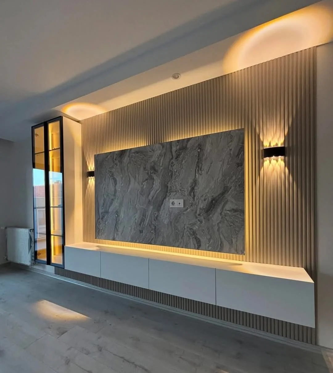 Serenity Spa Floating Wall TV Stand, wellness wall-mounted TV unit by TVStands.co.za, South Africa
